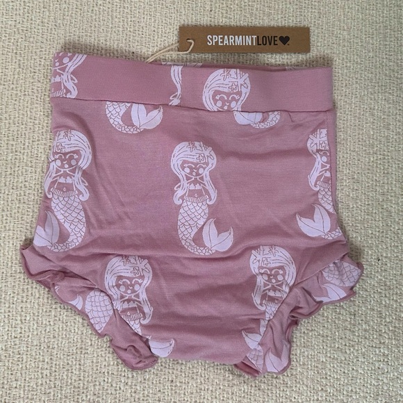 Spearmint Love Ruffle Bloomer 3-6mo Mermaid NWT - Picture 2 of 3